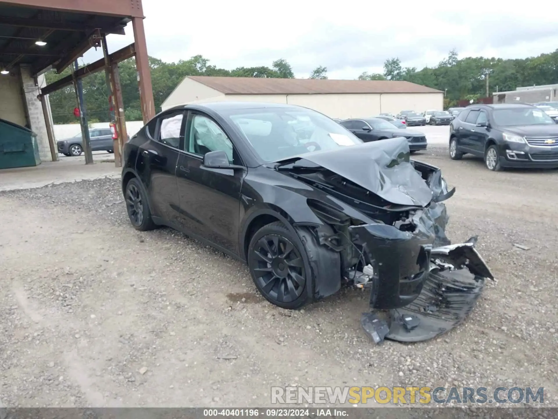 1 Photograph of a damaged car 7SAYGDEE2NF481570 TESLA MODEL Y 2022
