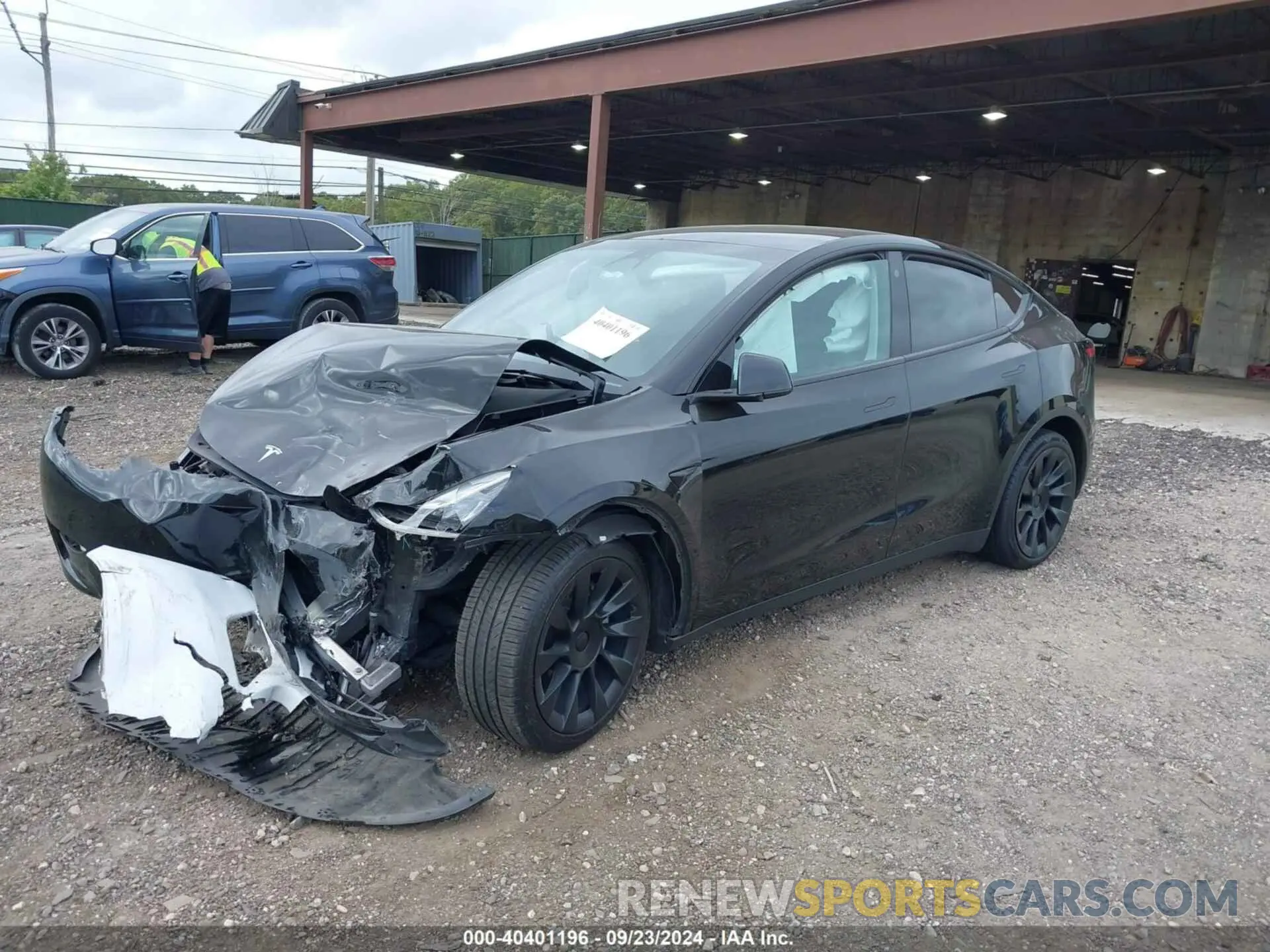 2 Photograph of a damaged car 7SAYGDEE2NF481570 TESLA MODEL Y 2022