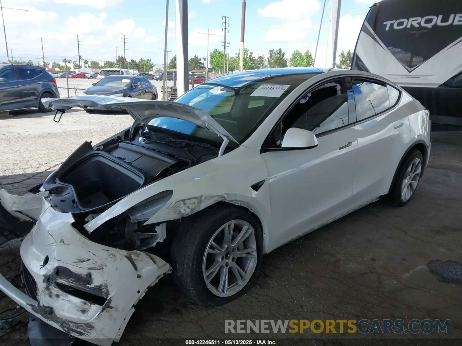 2 Фотография поврежденного автомобиля 7SAYGDEE2NF509769 TESLA MODEL Y 2022