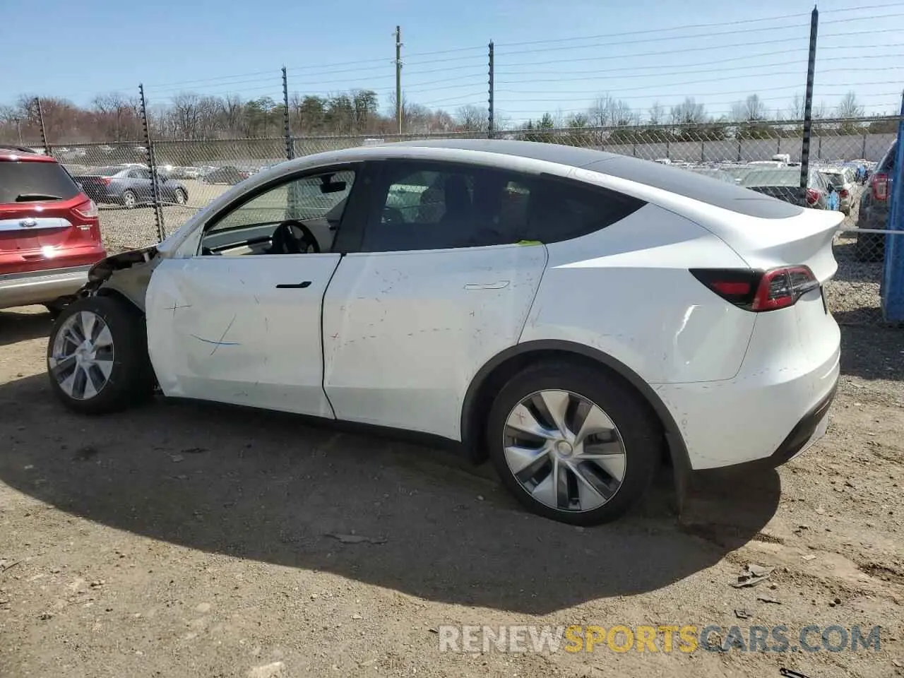 2 Photograph of a damaged car 7SAYGDEE3NA009665 TESLA MODEL Y 2022