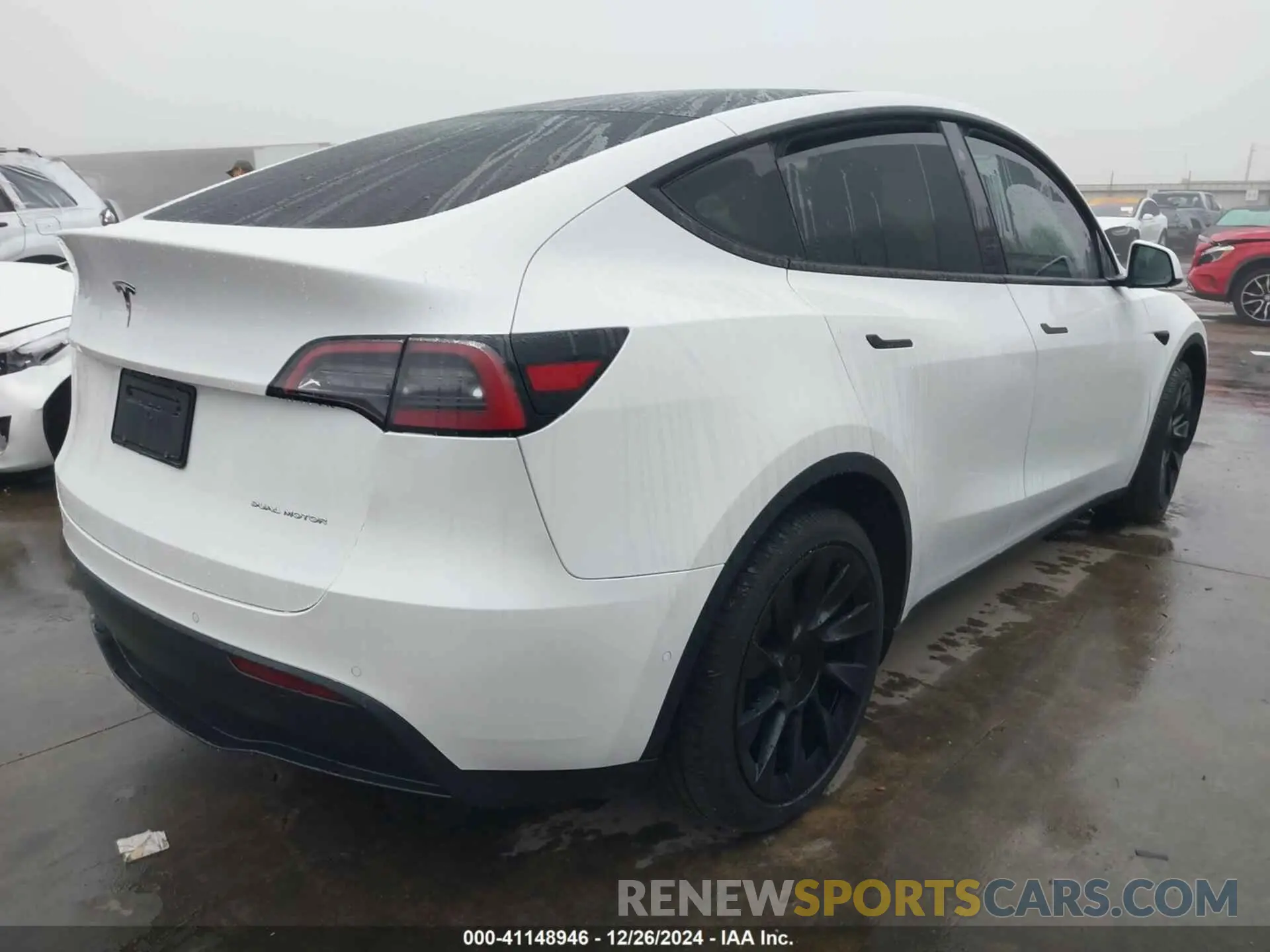 4 Фотография поврежденного автомобиля 7SAYGDEE3NF322122 TESLA MODEL Y 2022