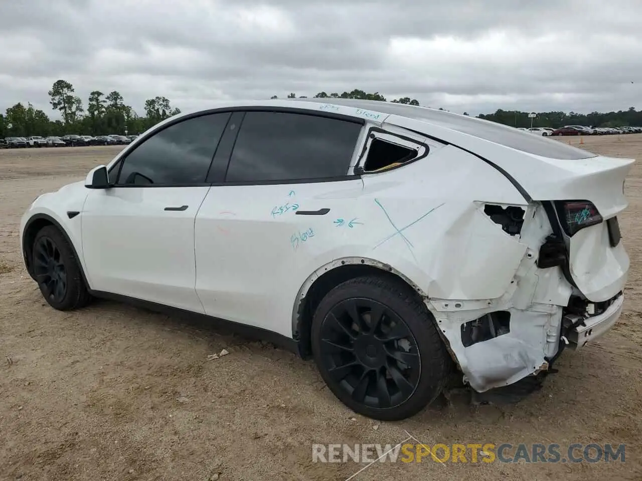 2 Фотография поврежденного автомобиля 7SAYGDEE3NF331483 TESLA MODEL Y 2022