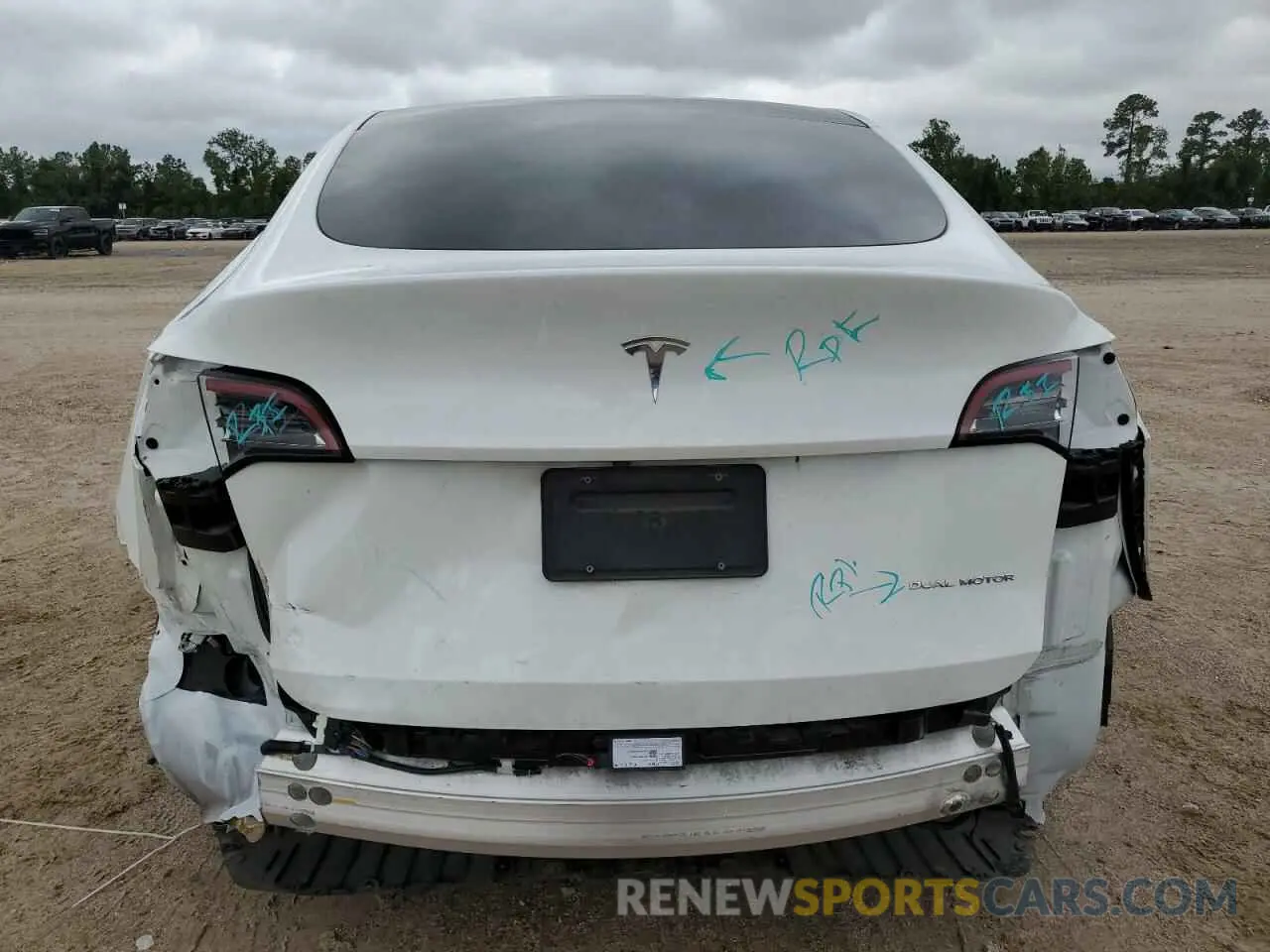 6 Фотография поврежденного автомобиля 7SAYGDEE3NF331483 TESLA MODEL Y 2022