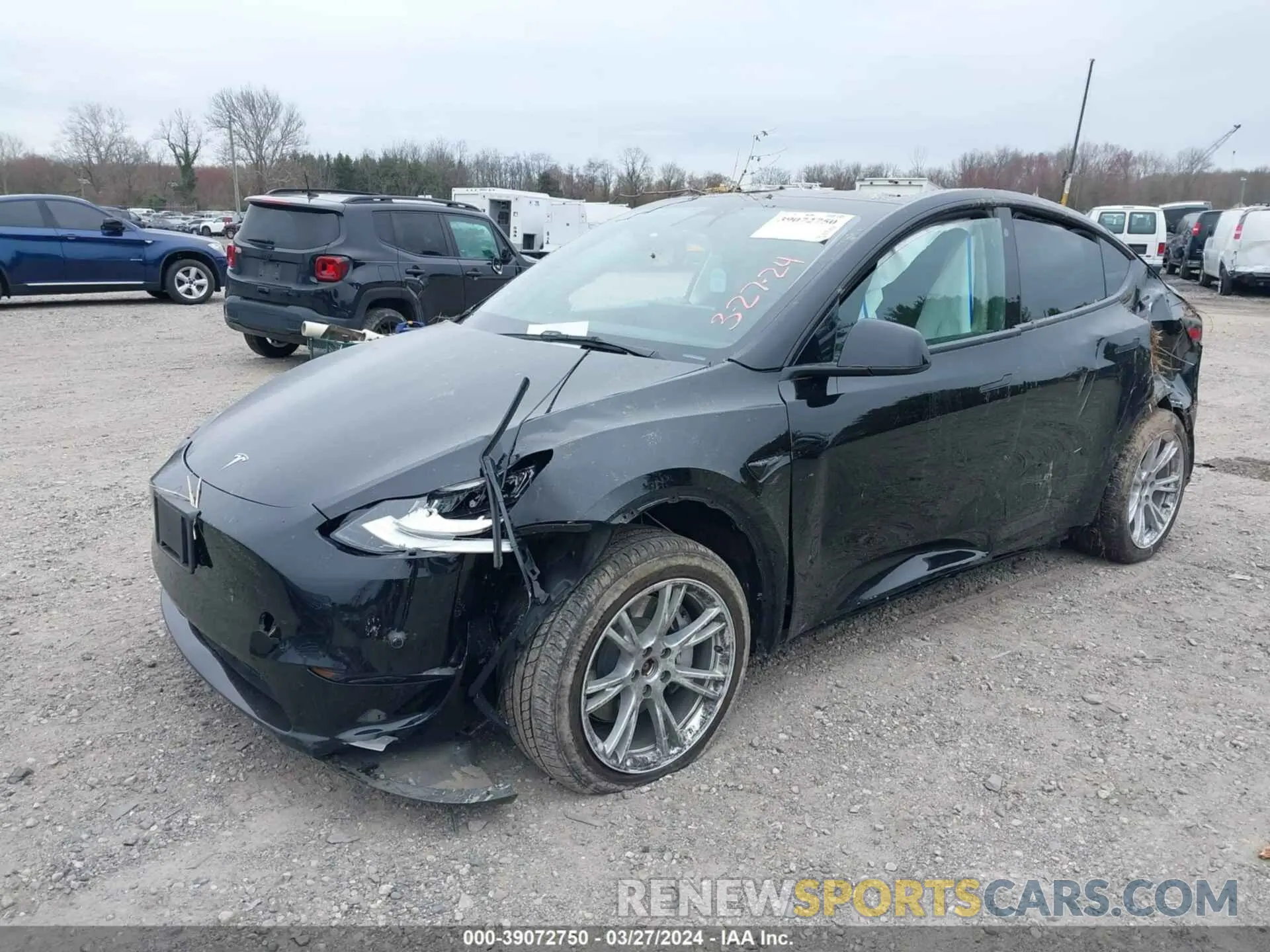 2 Photograph of a damaged car 7SAYGDEE3NF331970 TESLA MODEL Y 2022