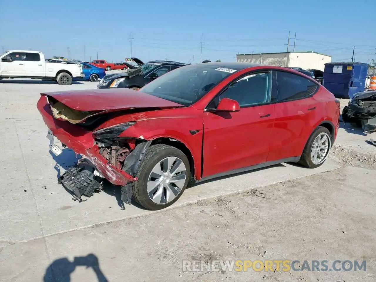 1 Фотография поврежденного автомобиля 7SAYGDEE3NF362880 TESLA MODEL Y 2022