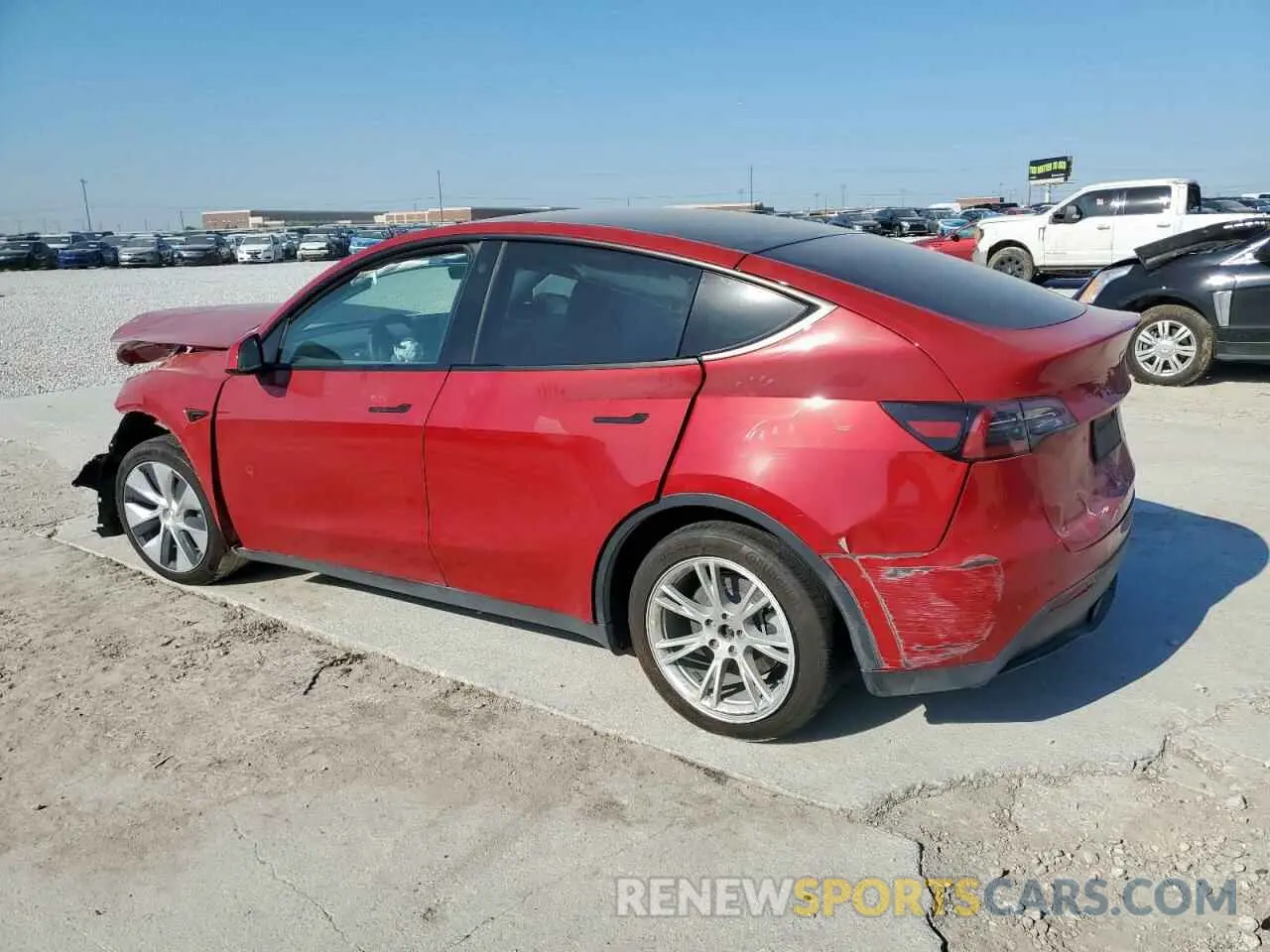 2 Фотография поврежденного автомобиля 7SAYGDEE3NF362880 TESLA MODEL Y 2022