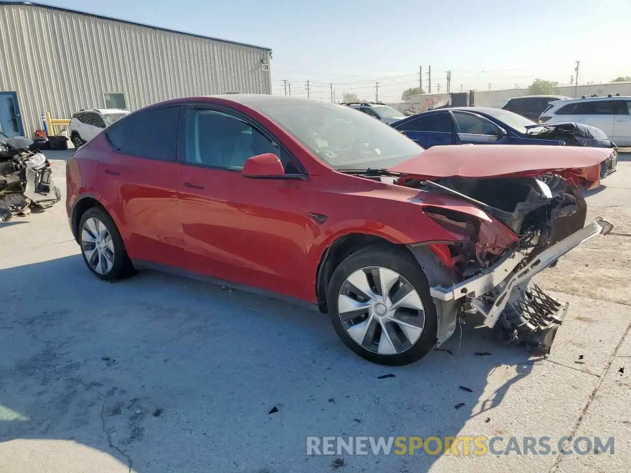 4 Фотография поврежденного автомобиля 7SAYGDEE3NF362880 TESLA MODEL Y 2022