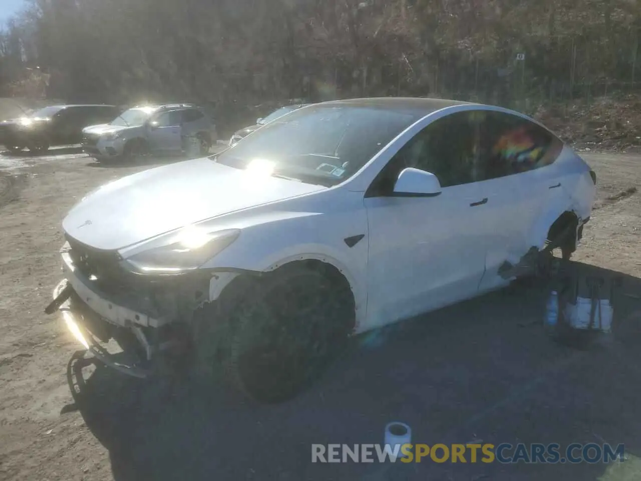 1 Фотография поврежденного автомобиля 7SAYGDEE3NF385950 TESLA MODEL Y 2022