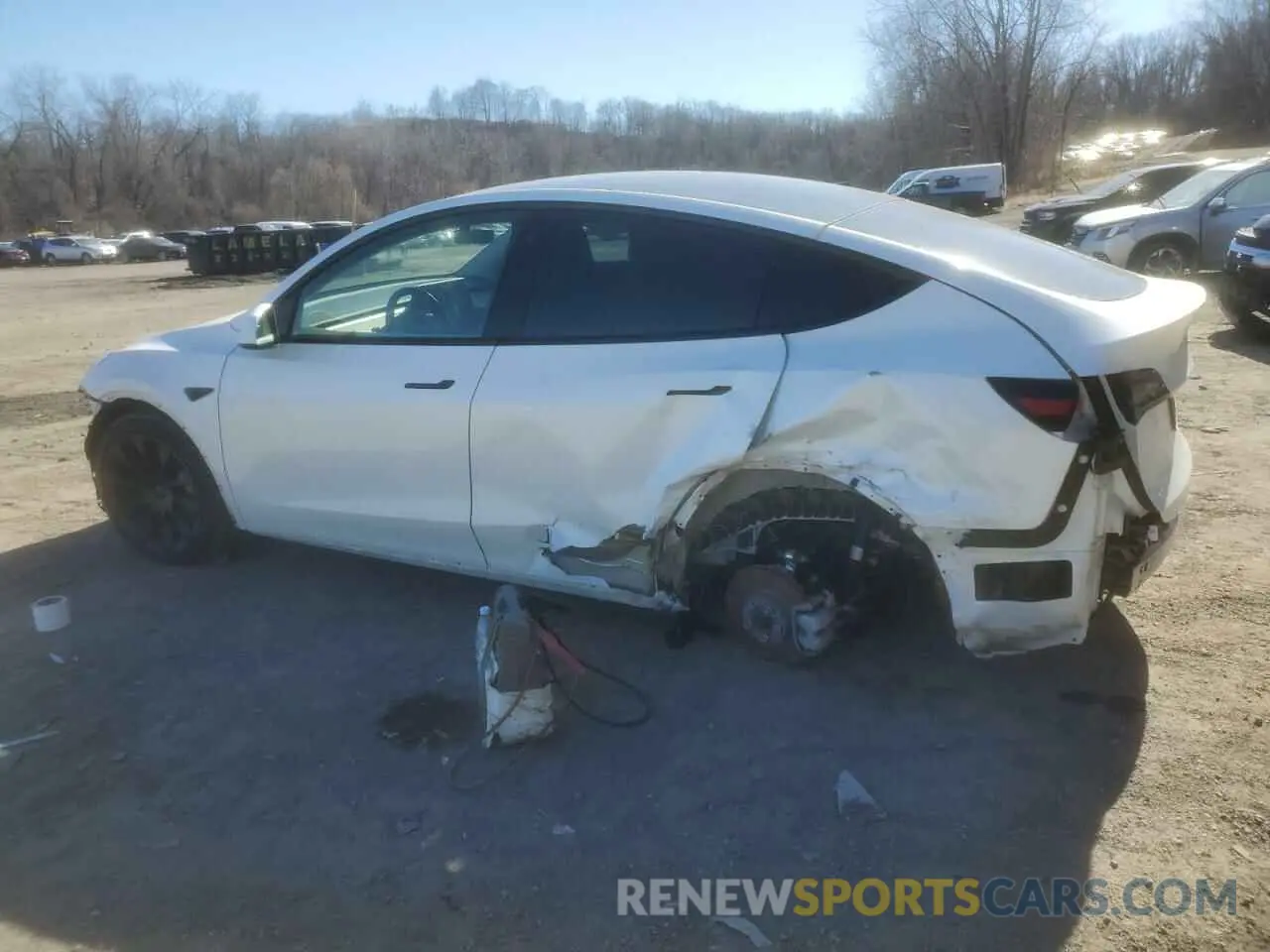 2 Фотография поврежденного автомобиля 7SAYGDEE3NF385950 TESLA MODEL Y 2022