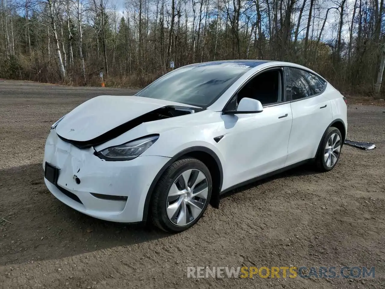 1 Фотография поврежденного автомобиля 7SAYGDEE3NF418039 TESLA MODEL Y 2022