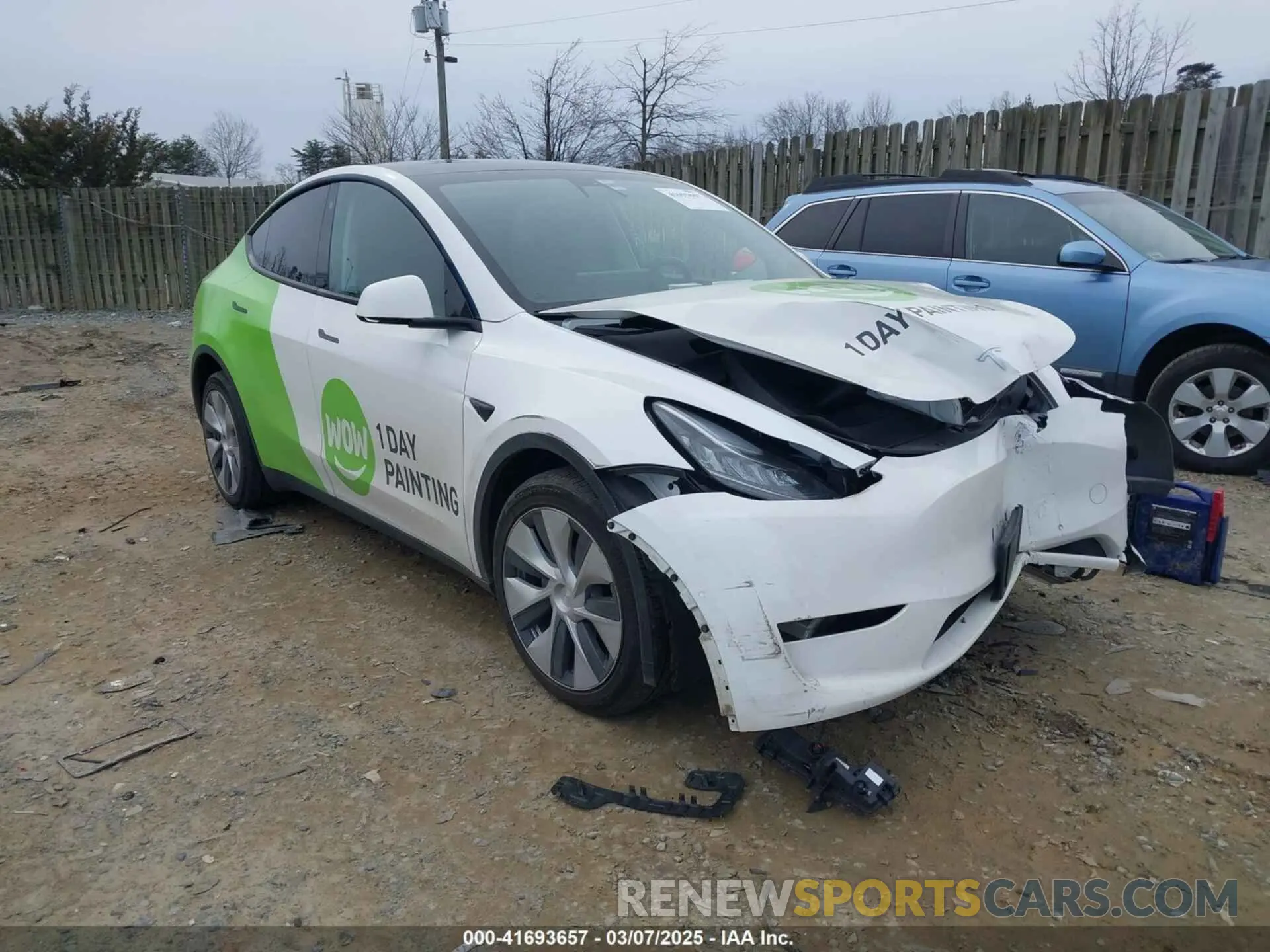 1 Фотография поврежденного автомобиля 7SAYGDEE3NF435729 TESLA MODEL Y 2022