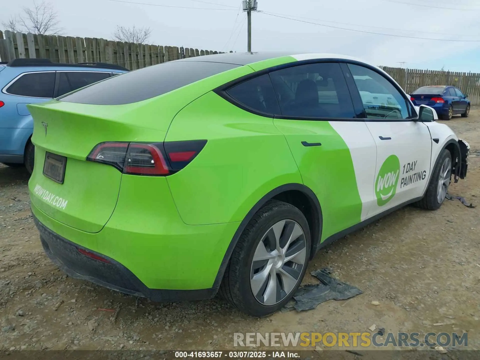 4 Фотография поврежденного автомобиля 7SAYGDEE3NF435729 TESLA MODEL Y 2022