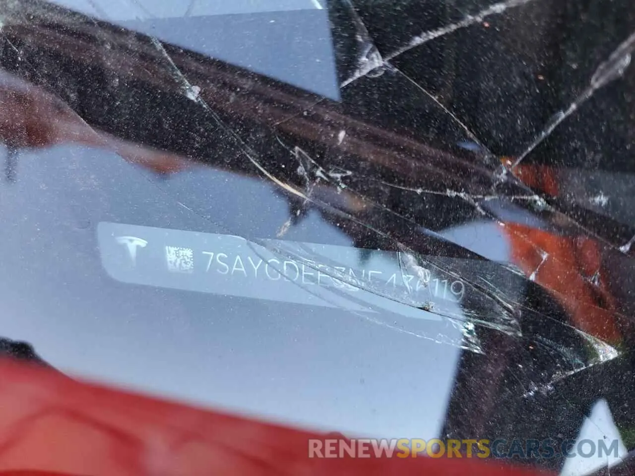 12 Photograph of a damaged car 7SAYGDEE3NF436119 TESLA MODEL Y 2022