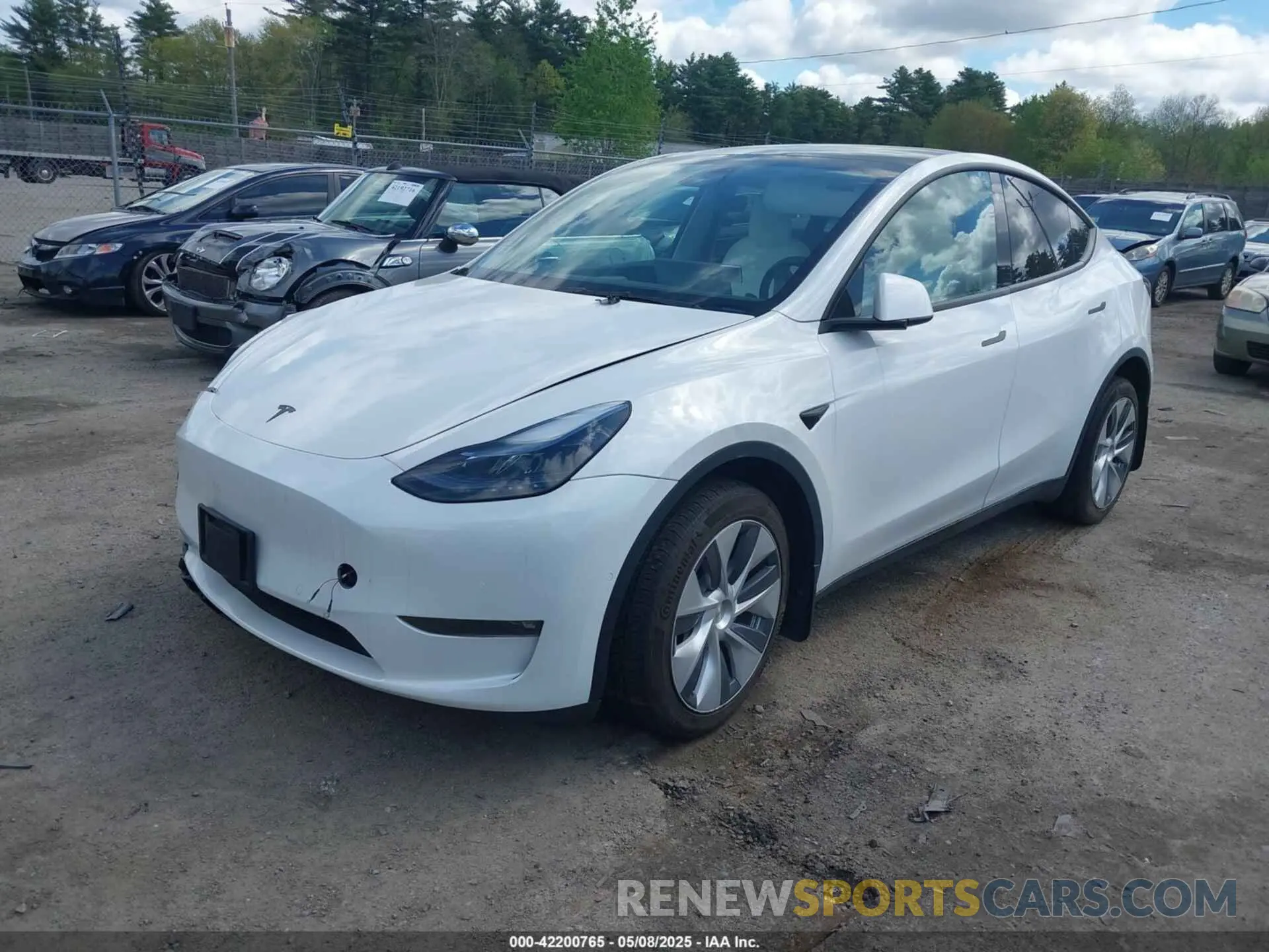 2 Photograph of a damaged car 7SAYGDEE3NF533773 TESLA MODEL Y 2022