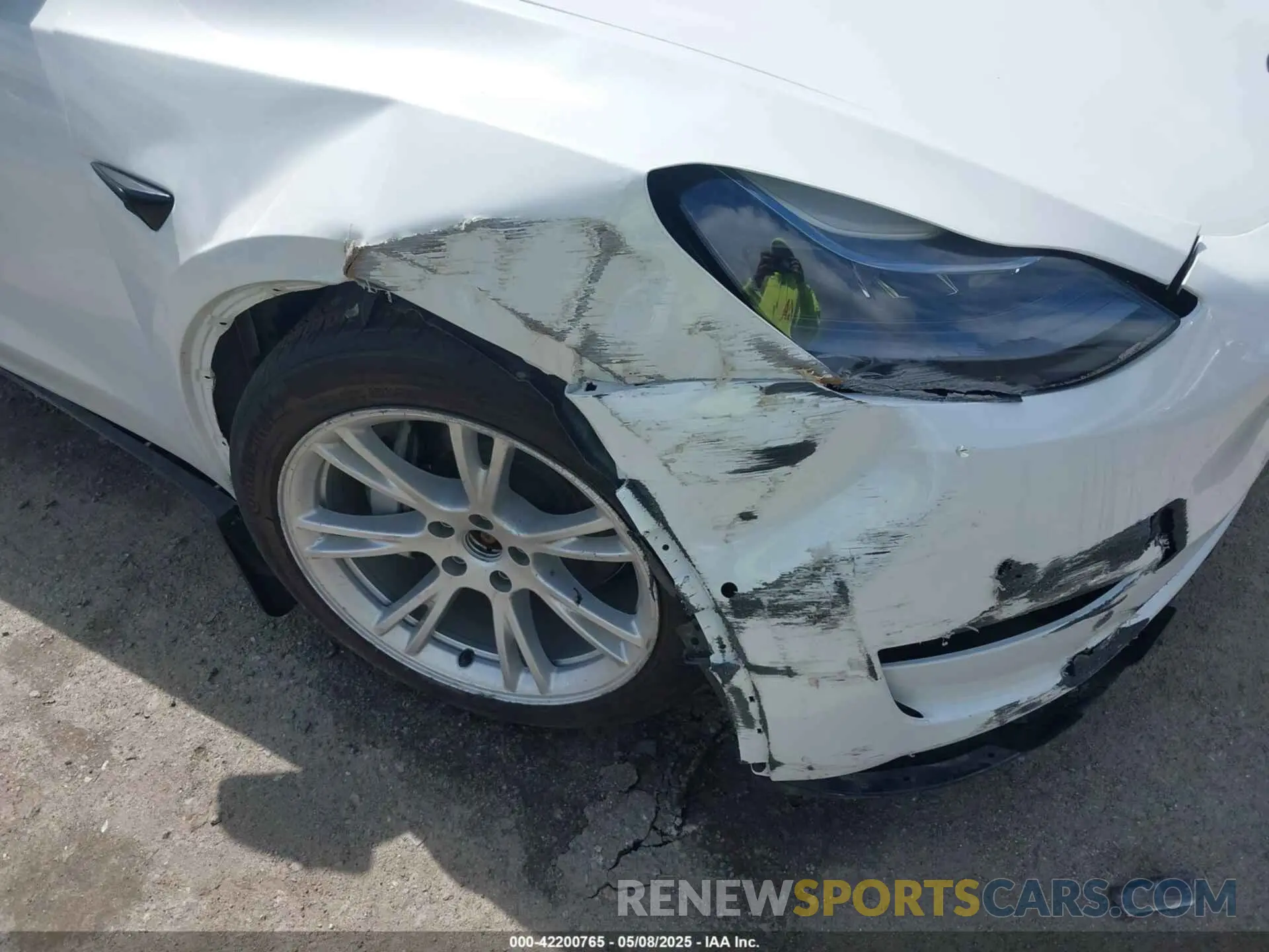 6 Photograph of a damaged car 7SAYGDEE3NF533773 TESLA MODEL Y 2022