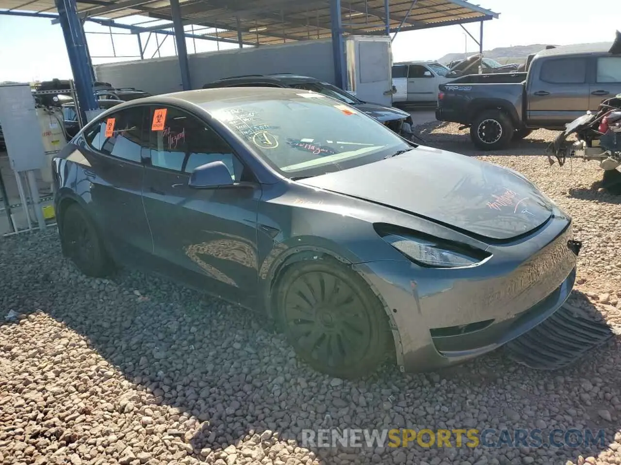4 Фотография поврежденного автомобиля 7SAYGDEE3NF543705 TESLA MODEL Y 2022