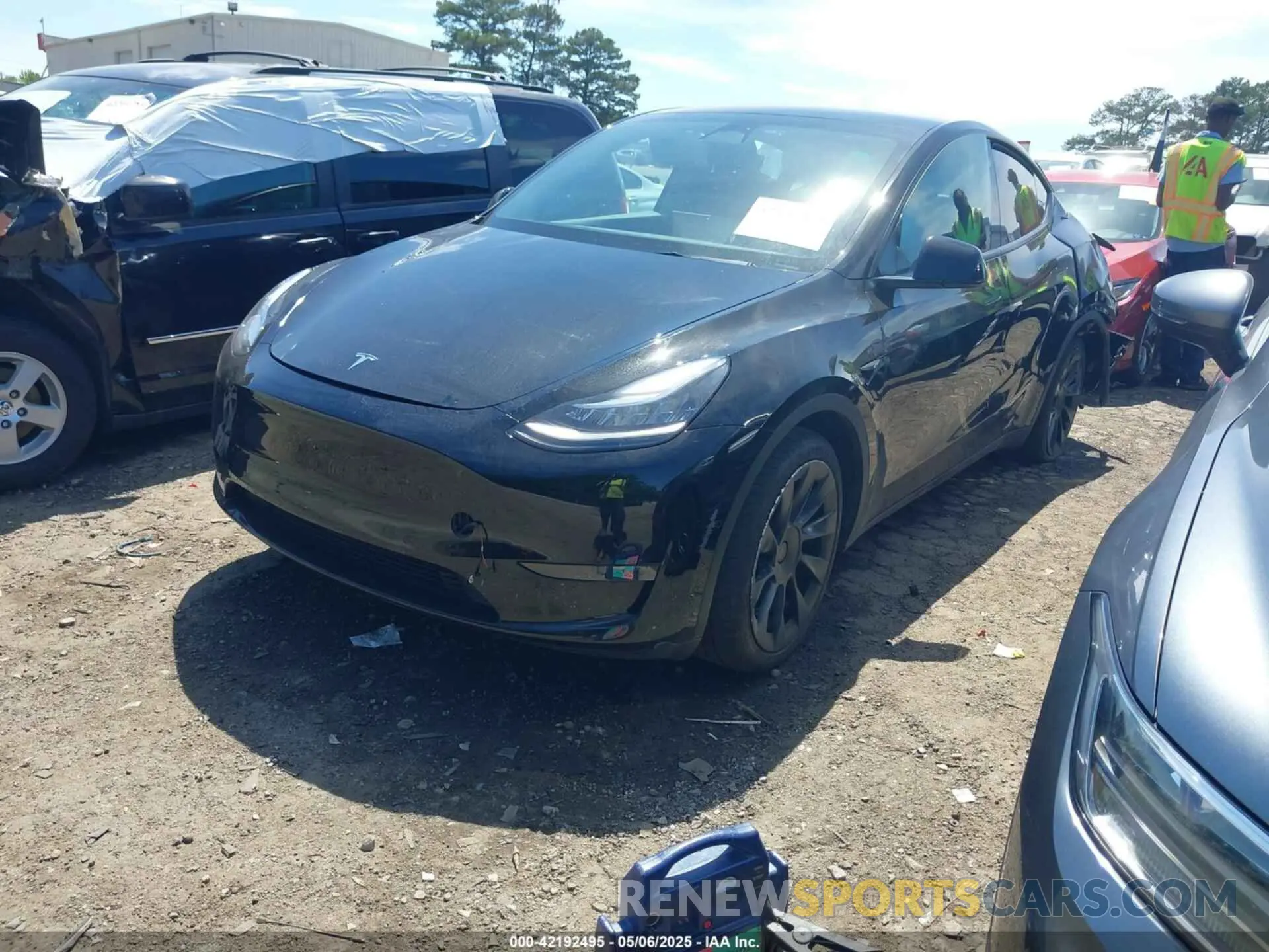 2 Фотография поврежденного автомобиля 7SAYGDEE4NA006645 TESLA MODEL Y 2022