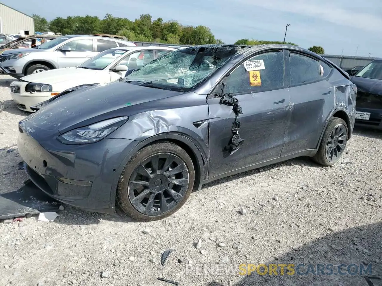 1 Photograph of a damaged car 7SAYGDEE4NA019623 TESLA MODEL Y 2022