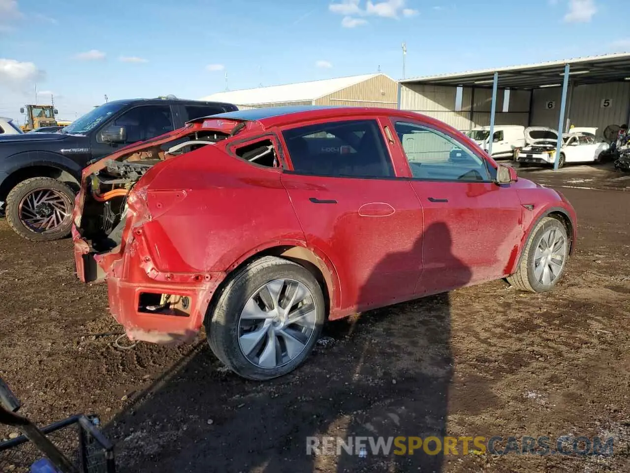 3 Photograph of a damaged car 7SAYGDEE4NA020707 TESLA MODEL Y 2022