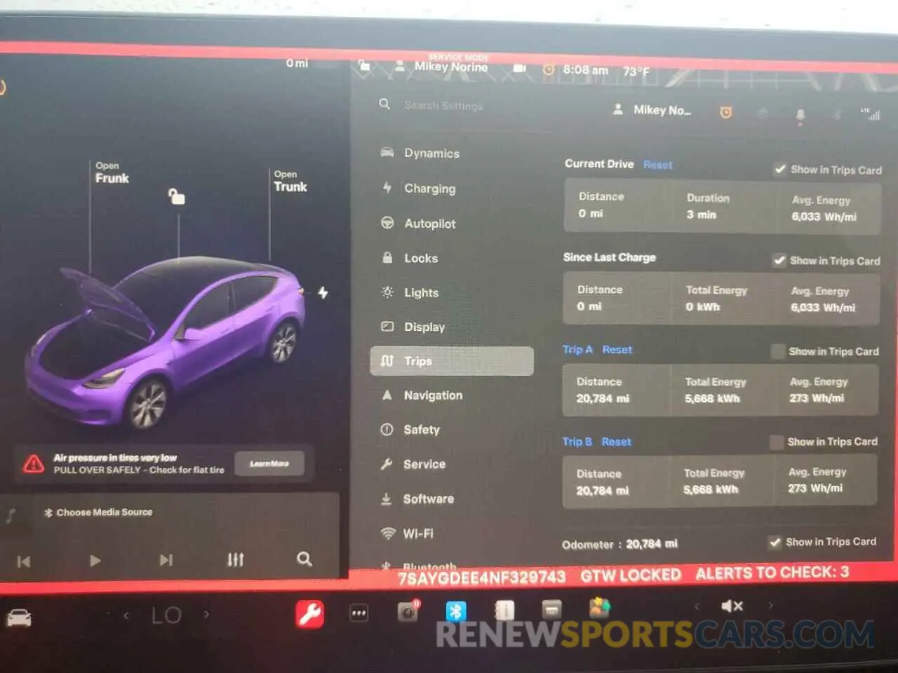 9 Фотография поврежденного автомобиля 7SAYGDEE4NF329743 TESLA MODEL Y 2022