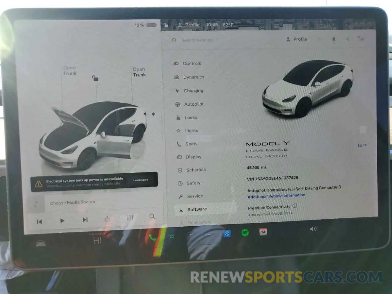 9 Photograph of a damaged car 7SAYGDEE4NF357428 TESLA MODEL Y 2022