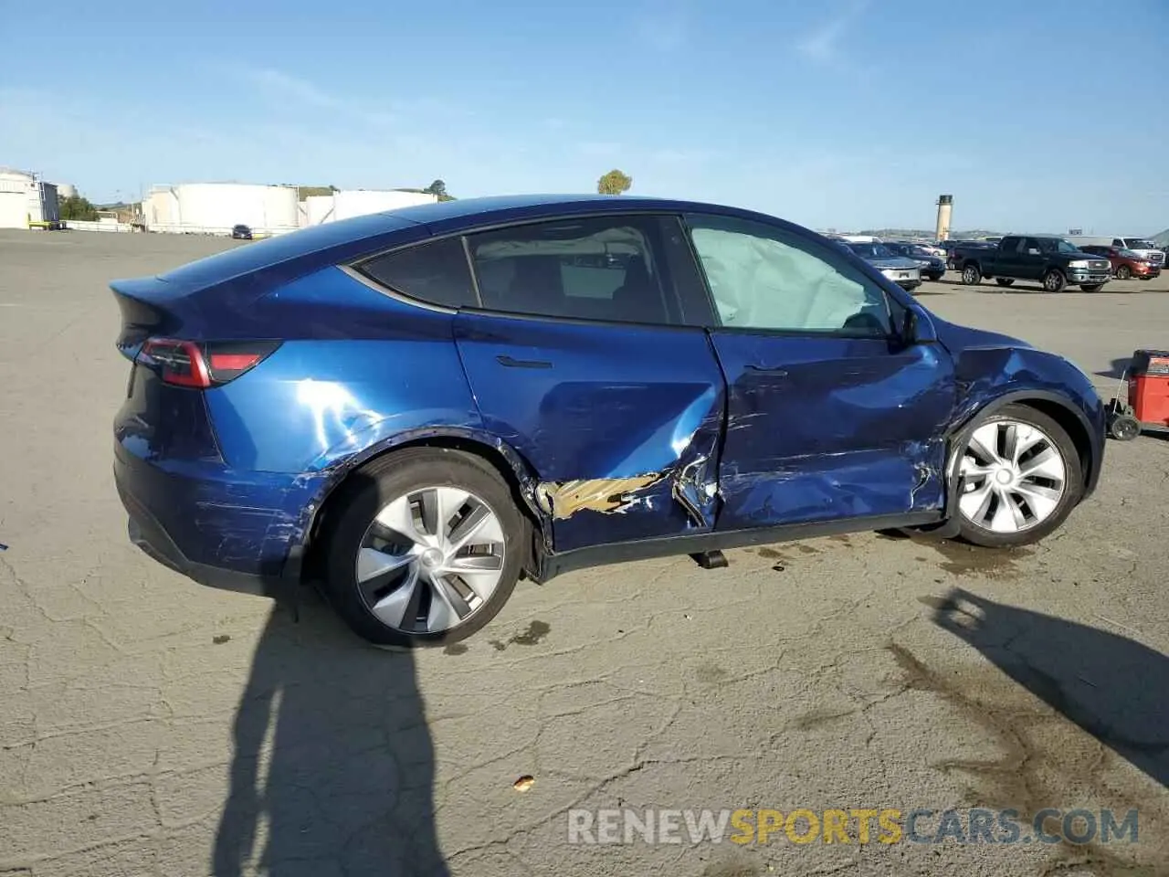 3 Фотография поврежденного автомобиля 7SAYGDEE4NF408202 TESLA MODEL Y 2022