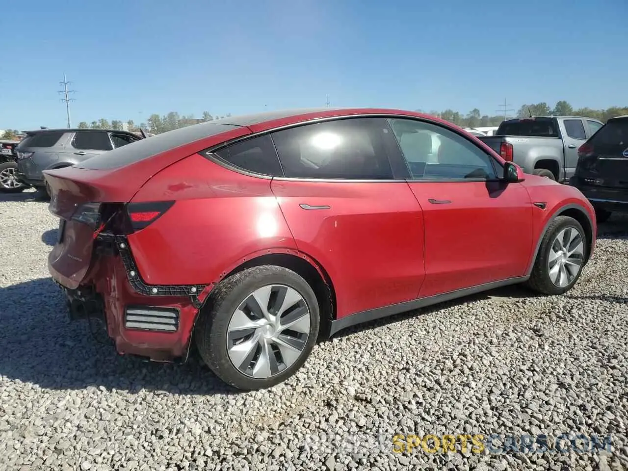 3 Photograph of a damaged car 7SAYGDEE4NF461398 TESLA MODEL Y 2022