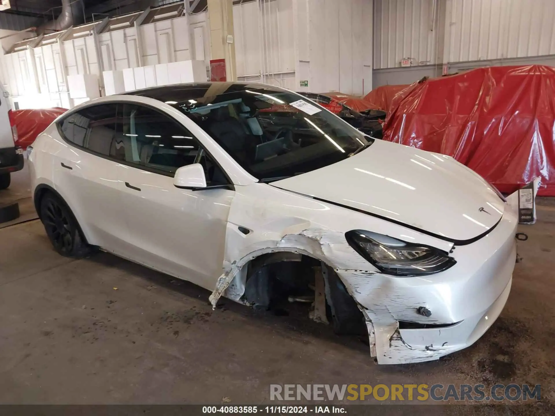 1 Фотография поврежденного автомобиля 7SAYGDEE4NF571738 TESLA MODEL Y 2022