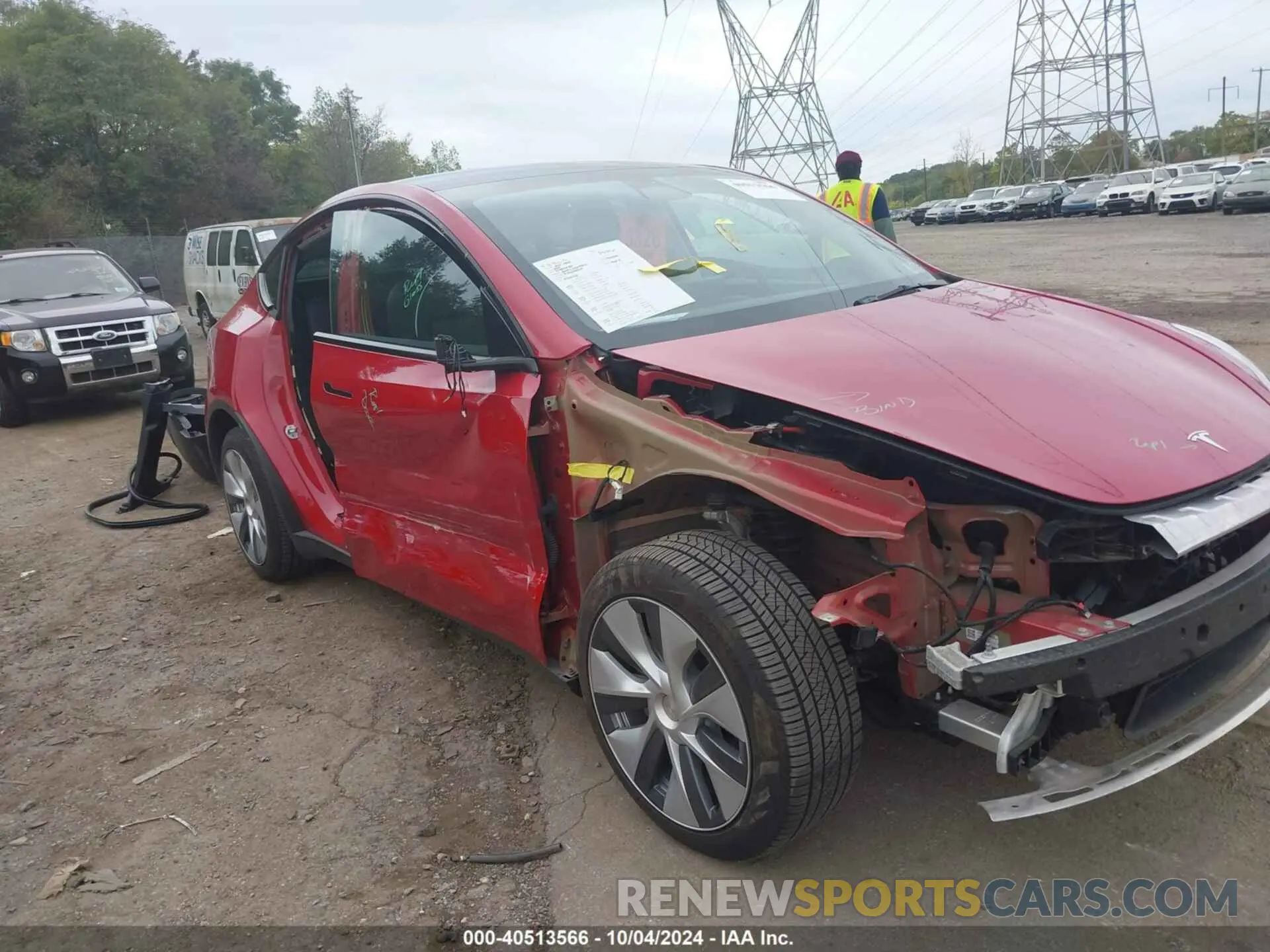 6 Photograph of a damaged car 7SAYGDEE5NA012843 TESLA MODEL Y 2022