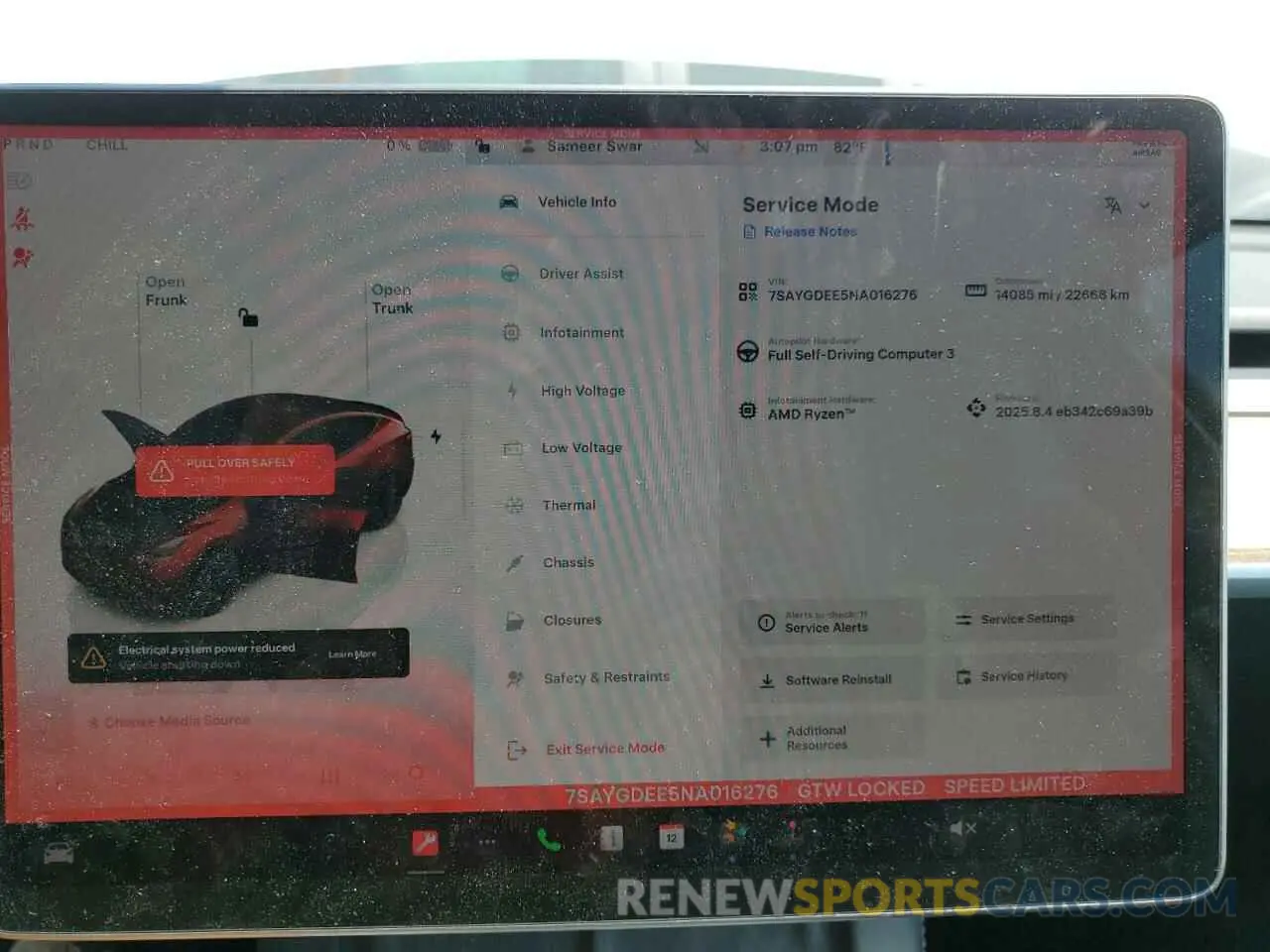 9 Photograph of a damaged car 7SAYGDEE5NA016276 TESLA MODEL Y 2022