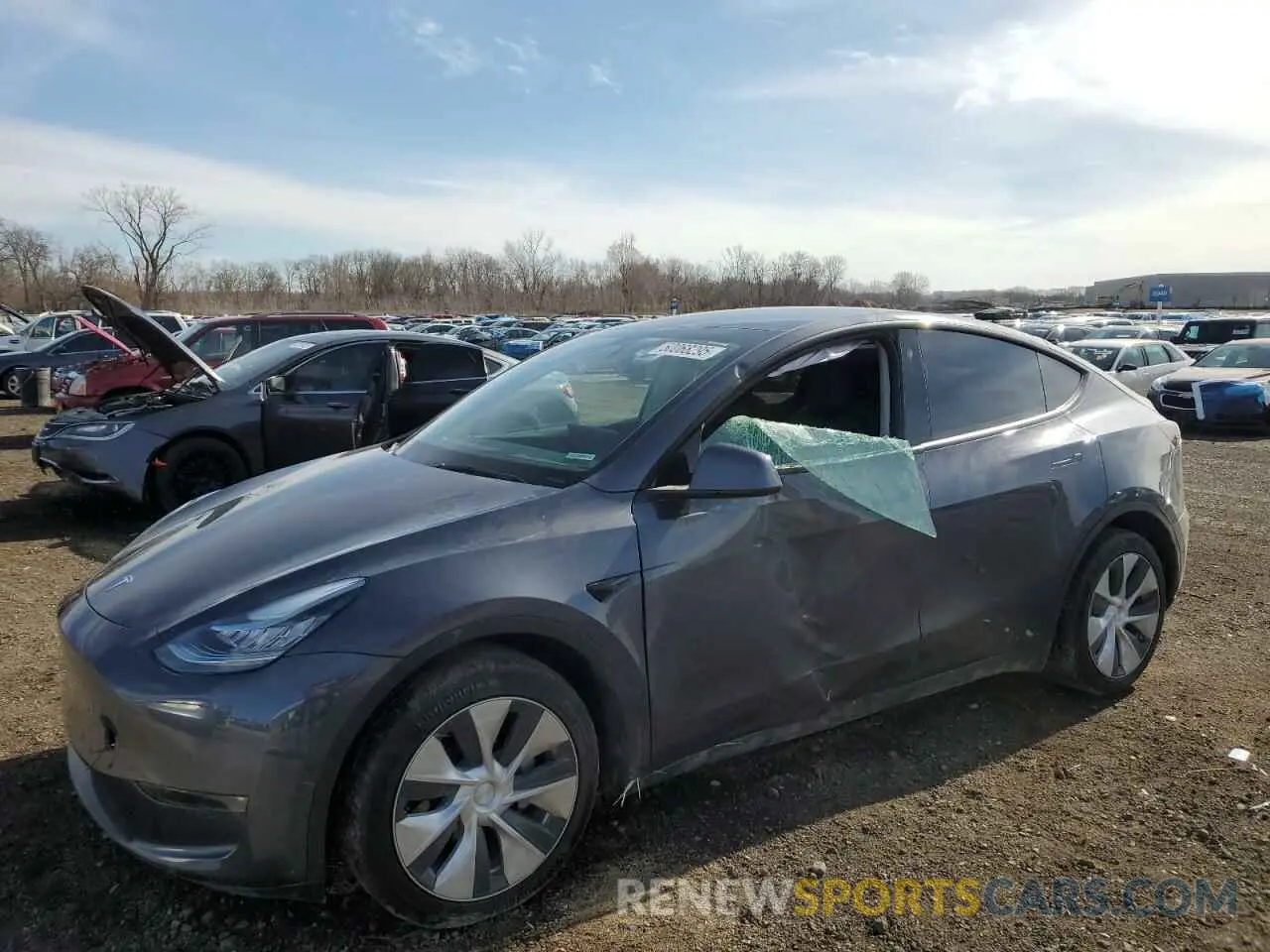 1 Photograph of a damaged car 7SAYGDEE5NF331940 TESLA MODEL Y 2022