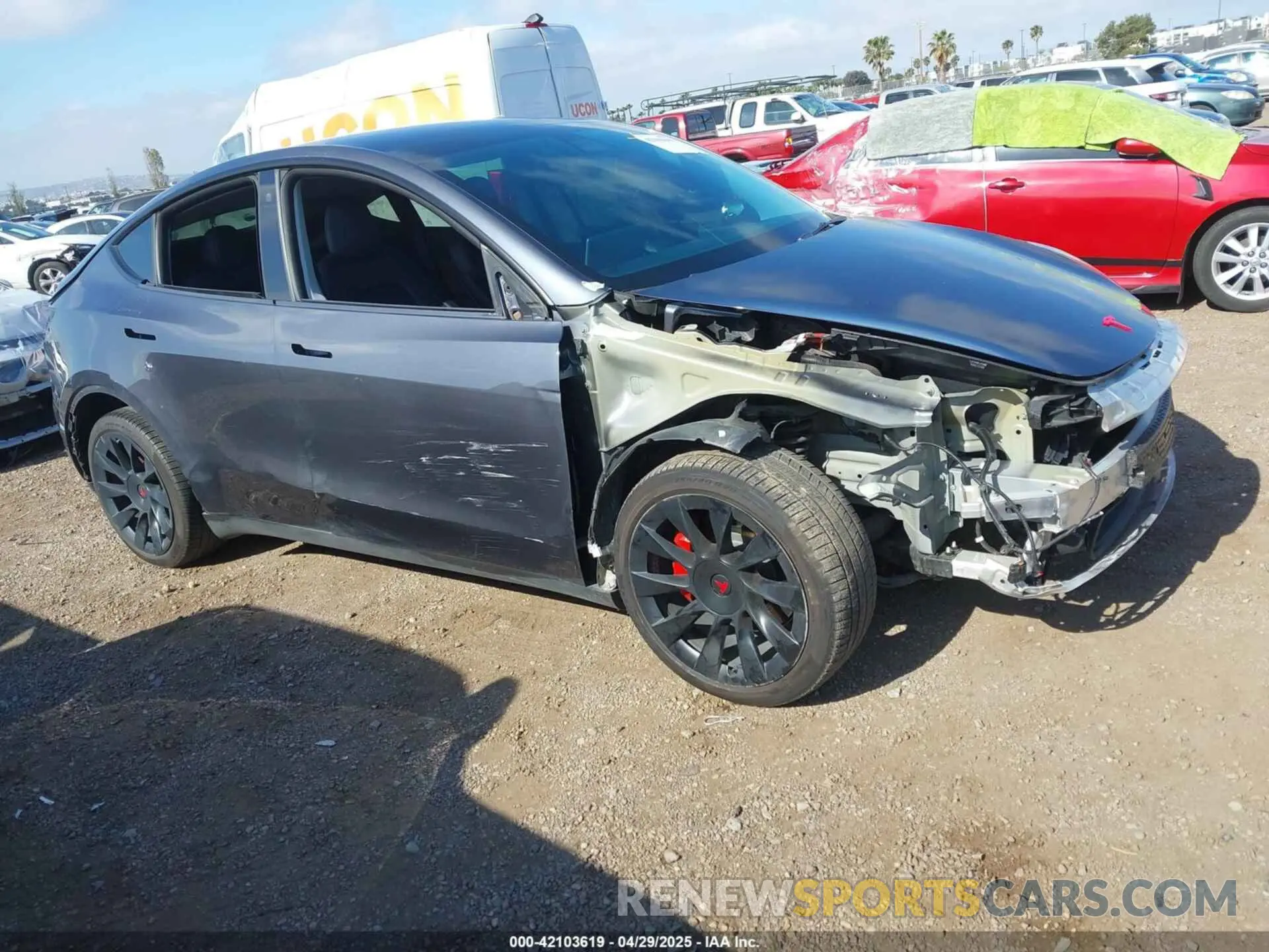 6 Photograph of a damaged car 7SAYGDEE5NF342226 TESLA MODEL Y 2022