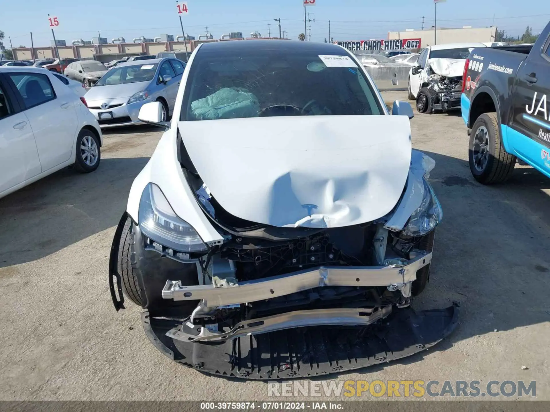 12 Фотография поврежденного автомобиля 7SAYGDEE5NF366199 TESLA MODEL Y 2022