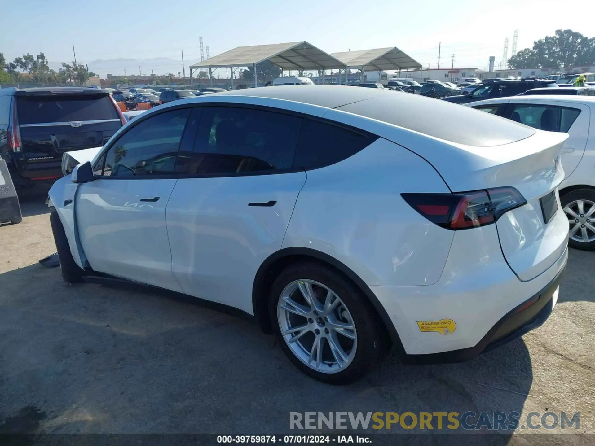 3 Фотография поврежденного автомобиля 7SAYGDEE5NF366199 TESLA MODEL Y 2022