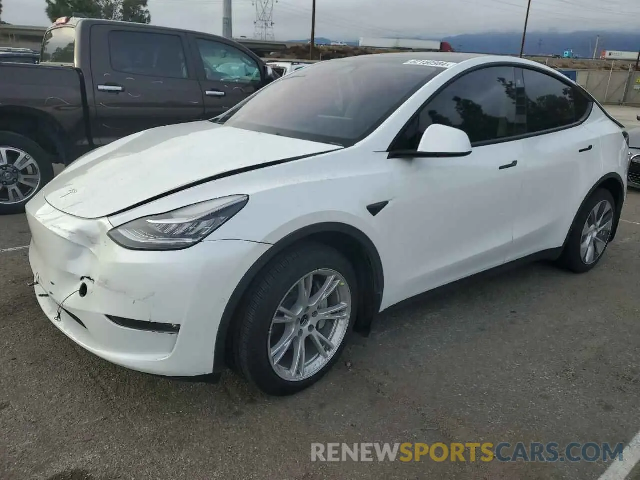 1 Photograph of a damaged car 7SAYGDEE5NF425834 TESLA MODEL Y 2022