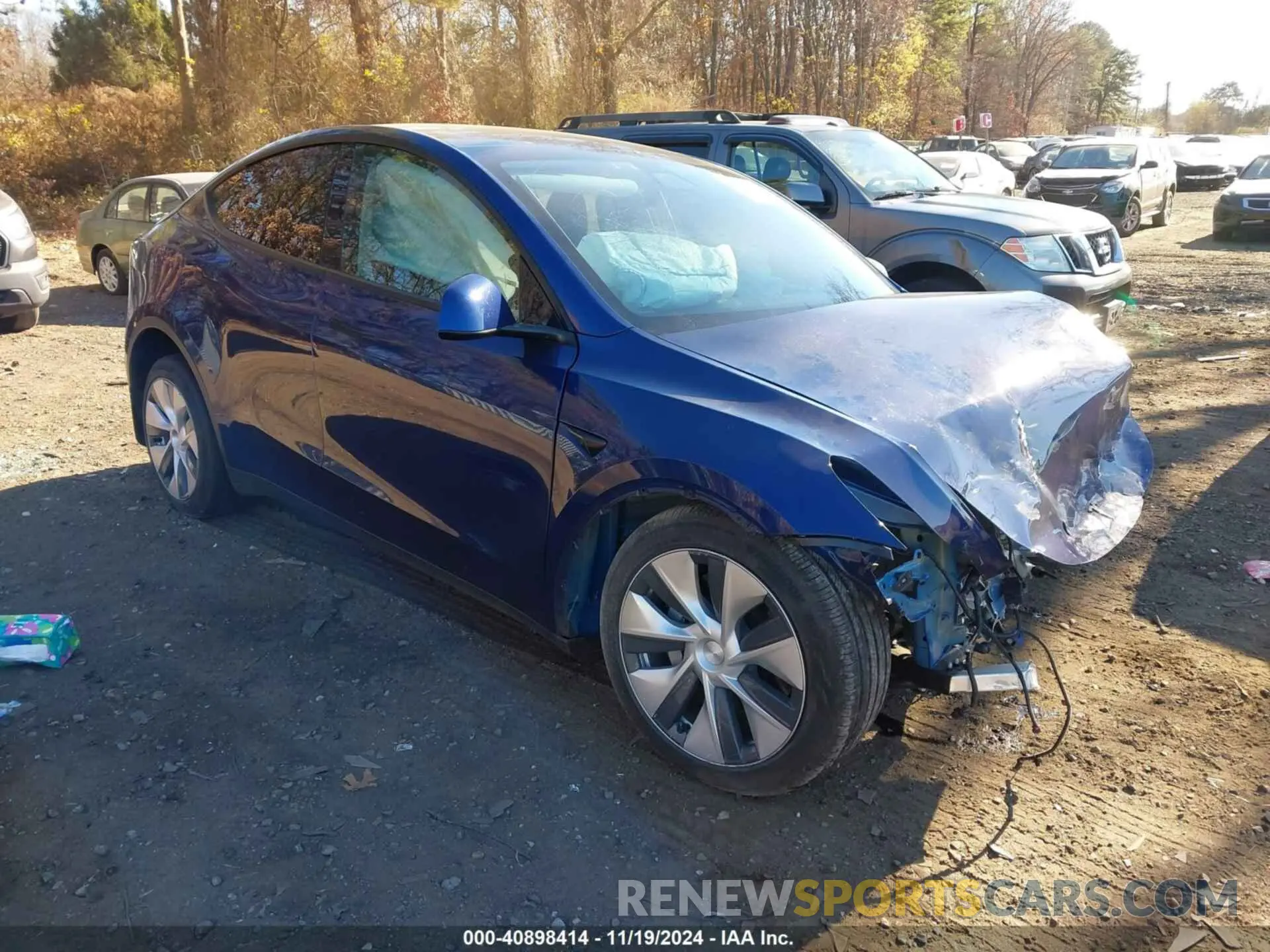1 Photograph of a damaged car 7SAYGDEE5NF440642 TESLA MODEL Y 2022