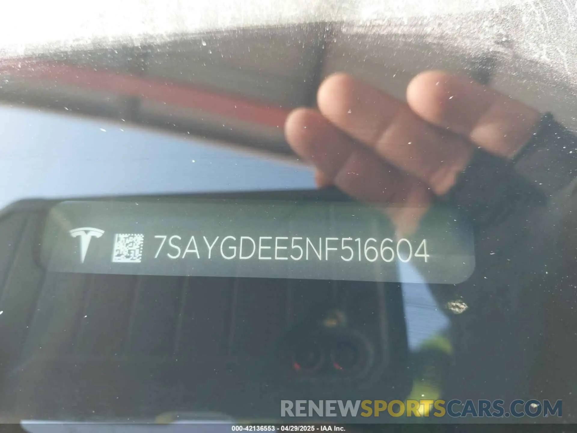 9 Фотография поврежденного автомобиля 7SAYGDEE5NF516604 TESLA MODEL Y 2022