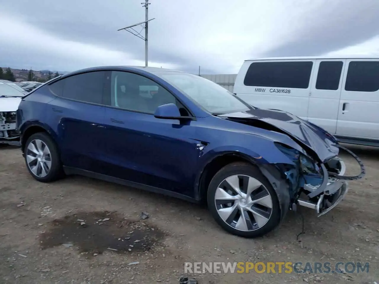 4 Фотография поврежденного автомобиля 7SAYGDEE5NF518854 TESLA MODEL Y 2022