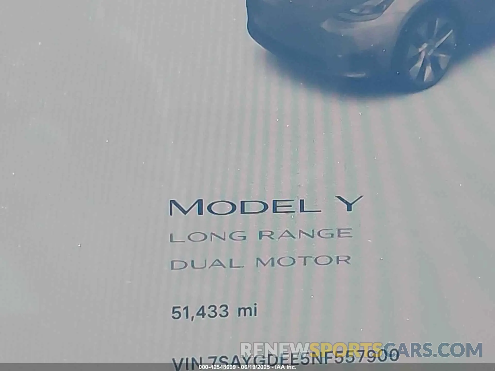 14 Фотография поврежденного автомобиля 7SAYGDEE5NF557900 TESLA MODEL Y 2022
