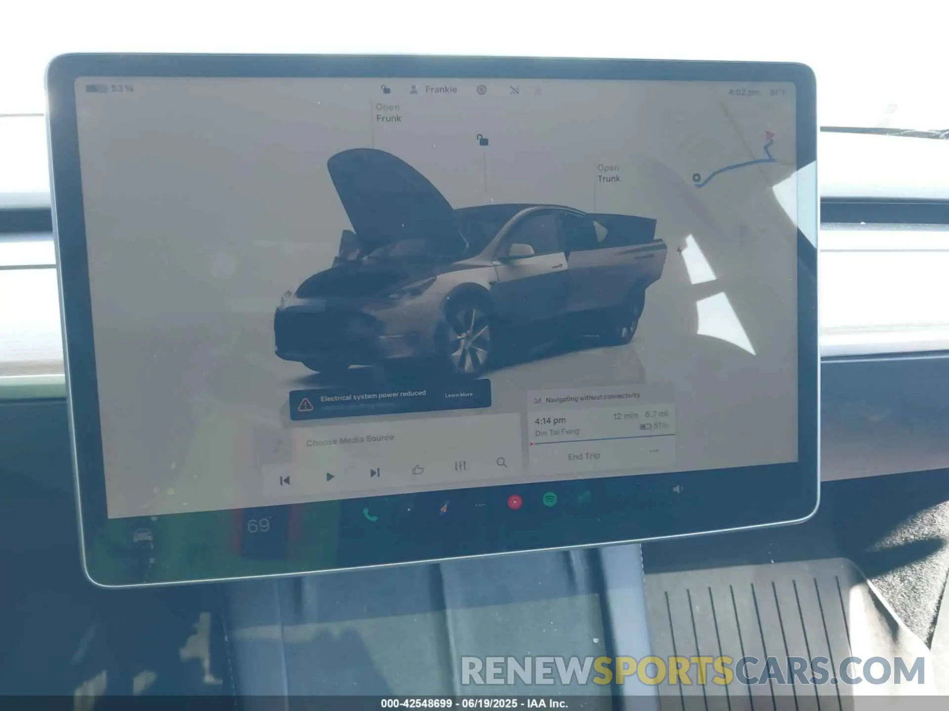 7 Фотография поврежденного автомобиля 7SAYGDEE5NF557900 TESLA MODEL Y 2022