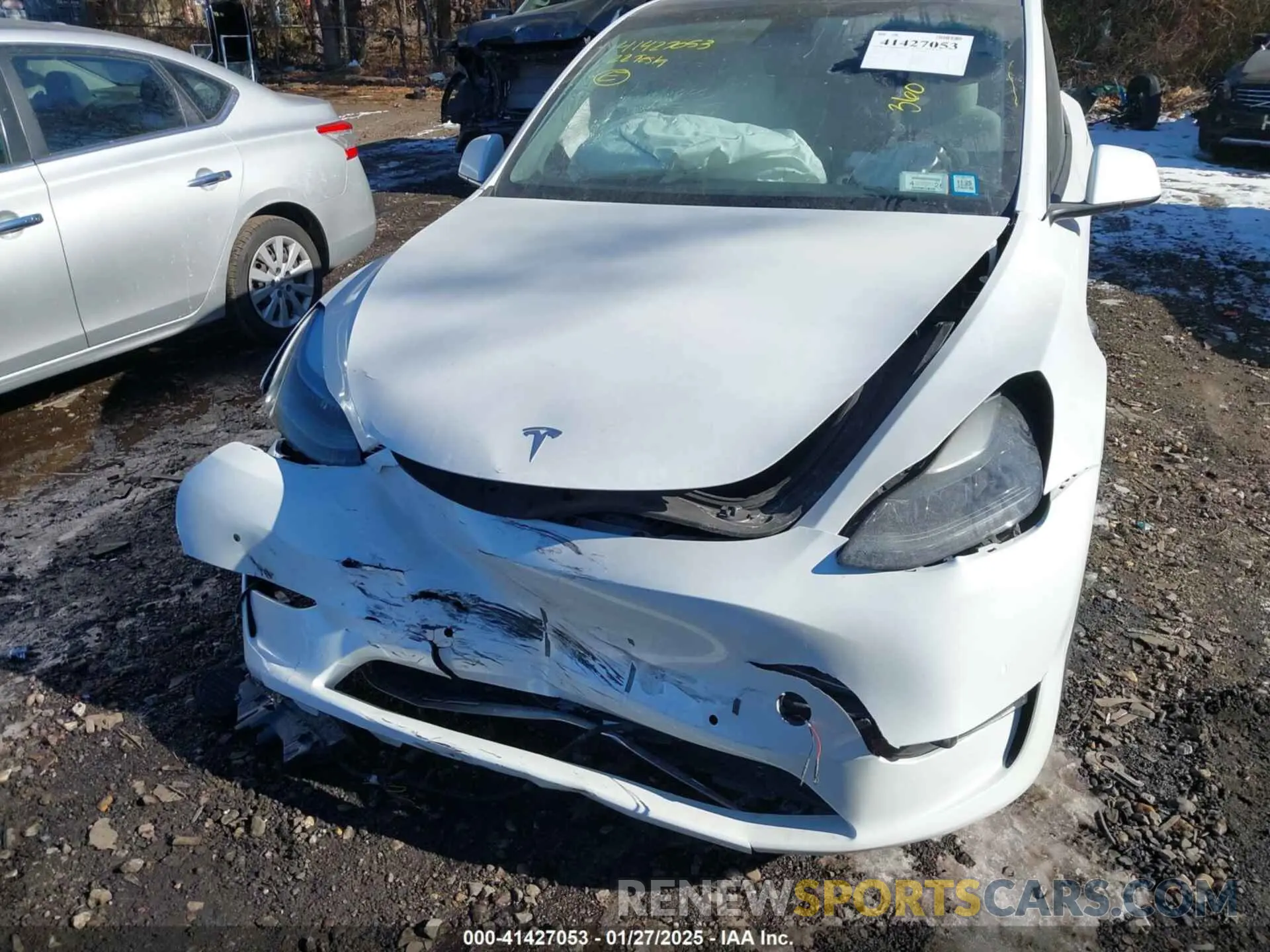 6 Photograph of a damaged car 7SAYGDEE5NF562725 TESLA MODEL Y 2022
