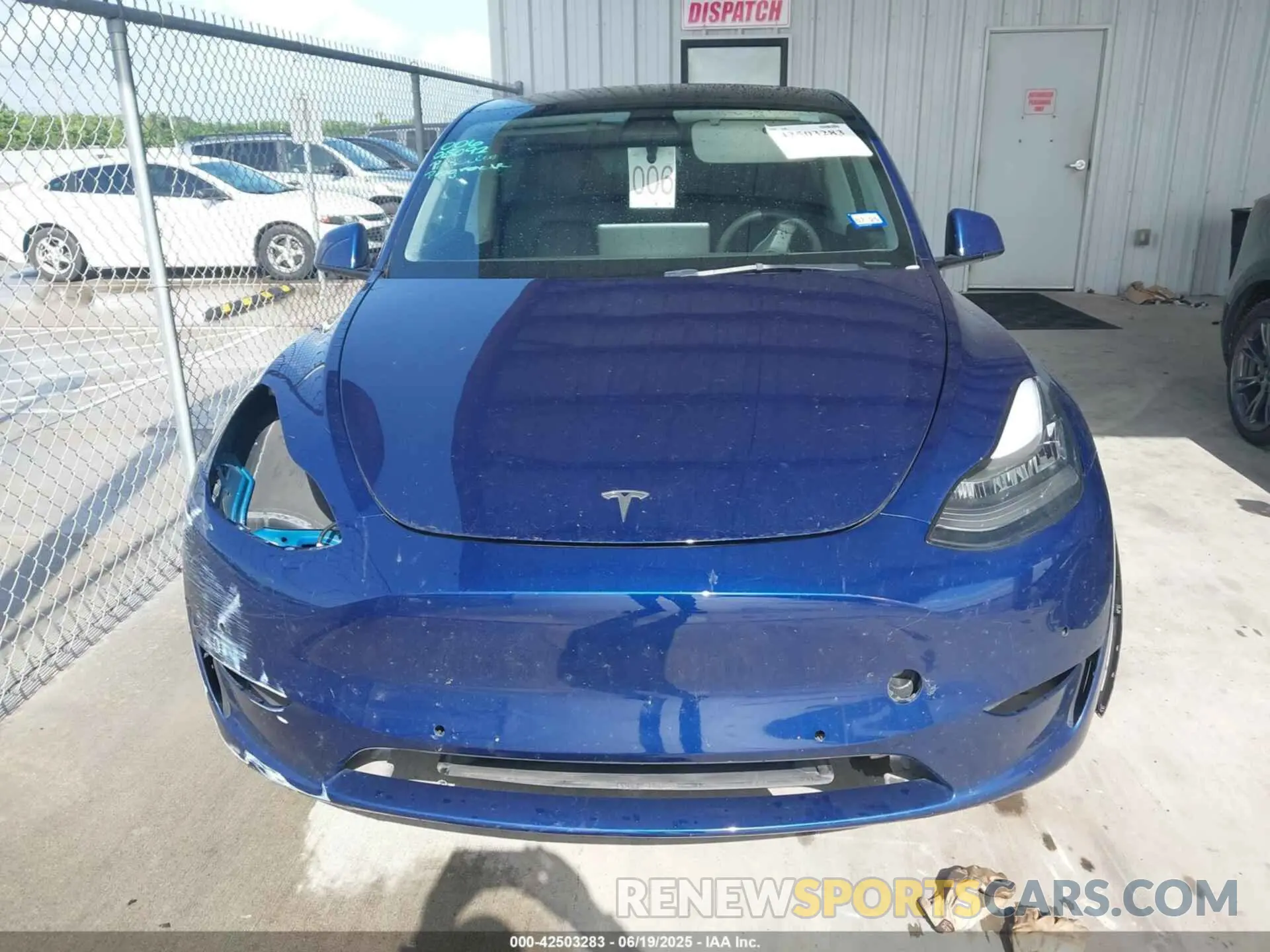 12 Фотография поврежденного автомобиля 7SAYGDEE6NA005092 TESLA MODEL Y 2022