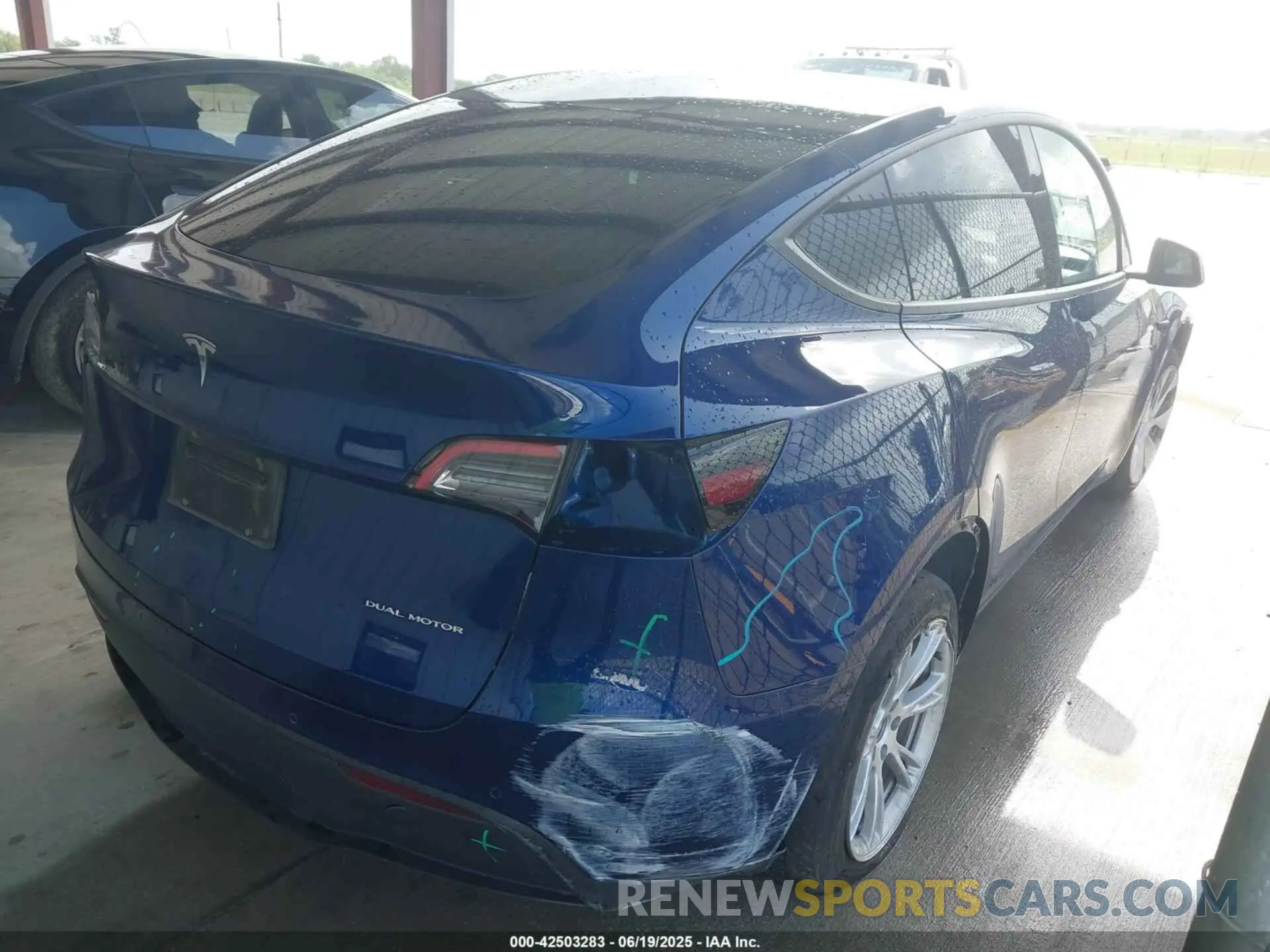 4 Фотография поврежденного автомобиля 7SAYGDEE6NA005092 TESLA MODEL Y 2022