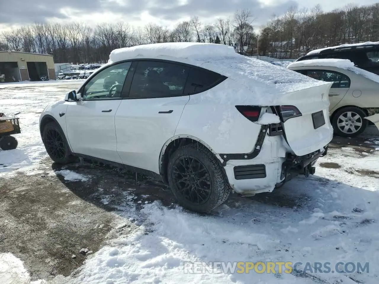 2 Фотография поврежденного автомобиля 7SAYGDEE6NA020952 TESLA MODEL Y 2022