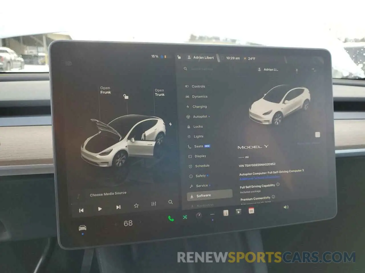 9 Фотография поврежденного автомобиля 7SAYGDEE6NA020952 TESLA MODEL Y 2022