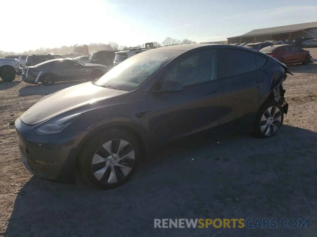 1 Photograph of a damaged car 7SAYGDEE6NF331851 TESLA MODEL Y 2022