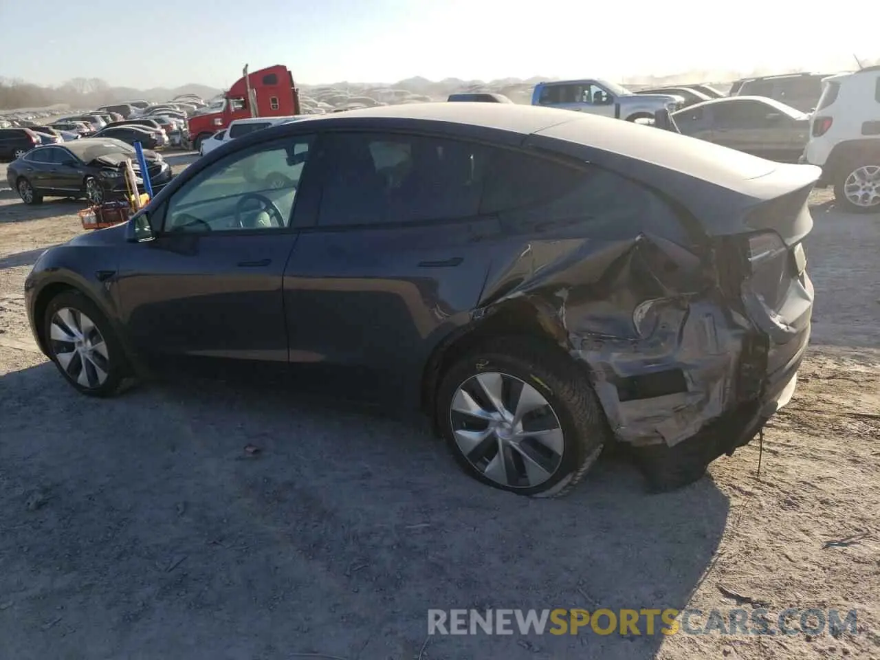 2 Photograph of a damaged car 7SAYGDEE6NF331851 TESLA MODEL Y 2022