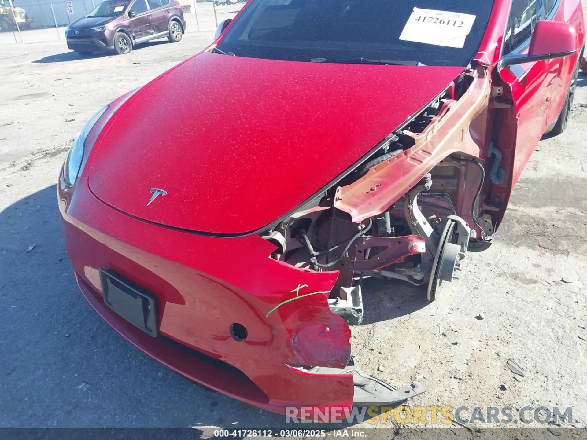 6 Photograph of a damaged car 7SAYGDEE6NF386817 TESLA MODEL Y 2022