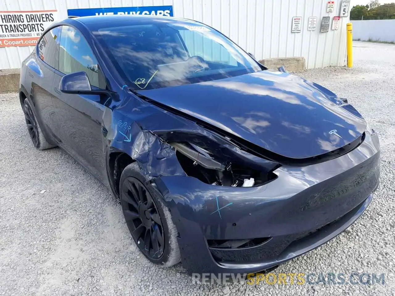 1 Photograph of a damaged car 7SAYGDEE6NF387014 TESLA MODEL Y 2022