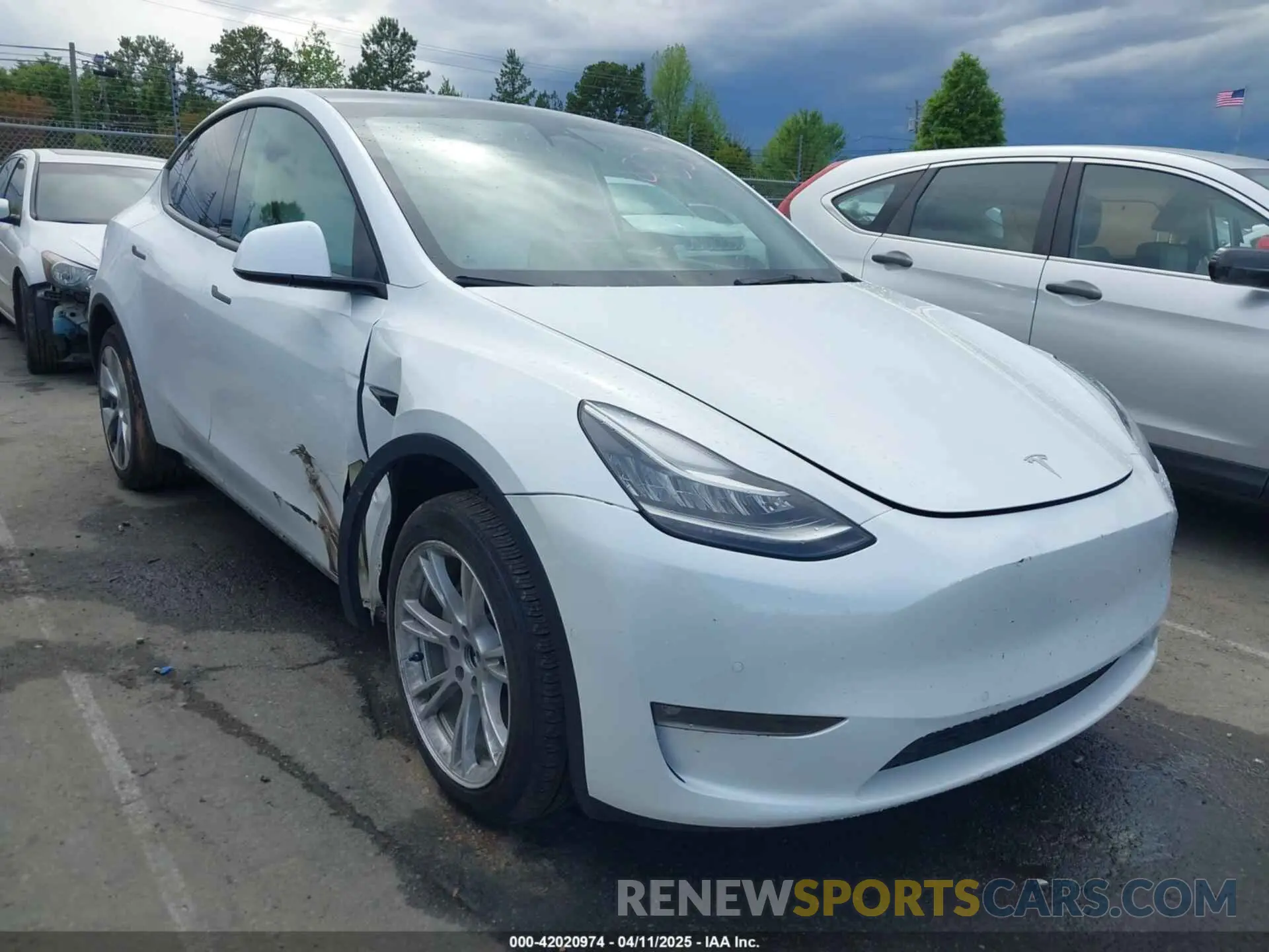 1 Фотография поврежденного автомобиля 7SAYGDEE6NF419332 TESLA MODEL Y 2022